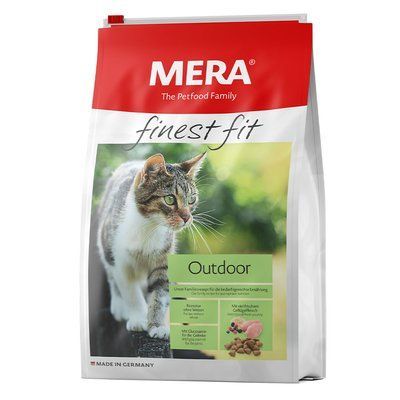 MERA finest fit Outdoor корм для котів із доступом на природу, із свіжим м'ясом птиці та лісовими ягодами, 1.5 кг, Корм сухий, Дорослі, Основний корм, Домашня птиця