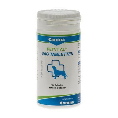 Вітаміни для собак Canina &laquo;PETVITAL GAG Tabletten&raquo; (для суглобів), 90 г, Вітаміни та добавки, всі стадії життя, Для суглобів