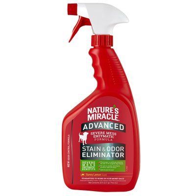 Спрей-знищувач Nature's Miracle &laquo;Advanced Stain and Odor Eliminator&raquo; для видалення плям і запахів від собак з посиленою формулою 946 мл, 946 мл, Догляд та гігієна, Усунення запахів