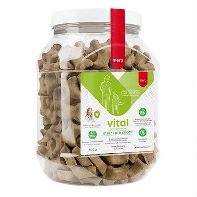 MERA MVH Insect Pro снеки для хворих чутливих собак з білком комах та картоплею, 600 гр, 600 г, Лакомства, Взрослые, Для собак/Ласощі