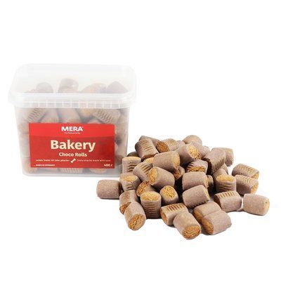 MERA Choco Rolls шоколадні рулетики для собак (3см), 400 г, Лакомства, Взрослые, Для собак/Ласощі, Домашняя птица