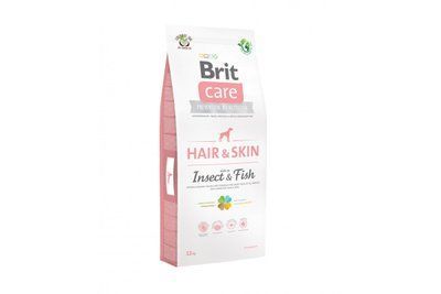 Сухой гипоаллергенный корм для собак Brit Care Dog Insect Fish с насекомыми и рыбой, 1 кг, Корм сухой, Взрослые, Основной корм, Насекомые, Супер премиум, 88грн