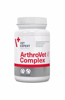 Пищевая добавка VetExpert ArthroVet HA Complex для поддержания здоровья функции хрящей и суставов кошек и собак, 60 табл, Витамины и добавки, все стадии жизни, Для суставов, 791грн