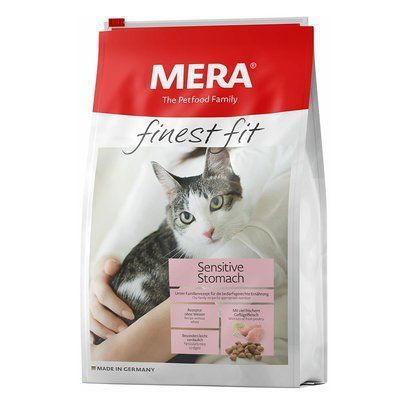 MERA finest fit Sensitive Stomach корм для чутливих котів, із свіжим м'ясом птиці і ромашкою, 4 кг, Корм сухий, Дорослі, З чутливим травленням, Домашня птиця