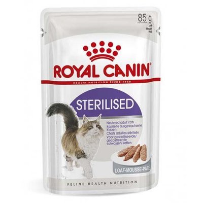 Вологий корм для стерилізованих котів Royal Canin Sterilised Loaf (домашня птиця), 85 г, Корм вологий, Дорослі, Для стерилізованих, Домашня птиця, Супер преміум, 48грн