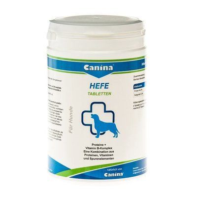 Дріжджові таблетки з ензимами та ферментами для собак Canina &laquo;Hefe&raquo; (для травлення), 800 г, Вітаміни та добавки, всі стадії життя, З чутливим травленням, 406грн