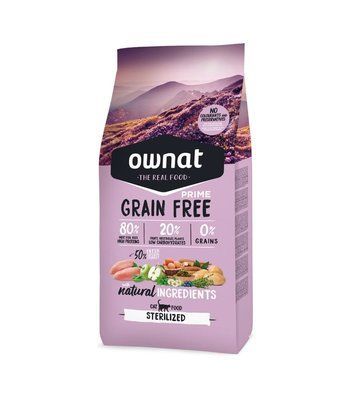 Ownat GF для стерил котів - 1 кг, 1кг, Корм сухий, Дорослі, Основний корм, Курка