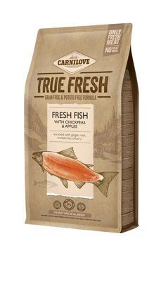 Сухий корм для дорослих собак усіх порід Carnilove True Fresh FISH for Adult dogs (риба), 1.4 кг, Корм сухий, Дорослі, Основний корм, Риба, Супер преміум, 233грн