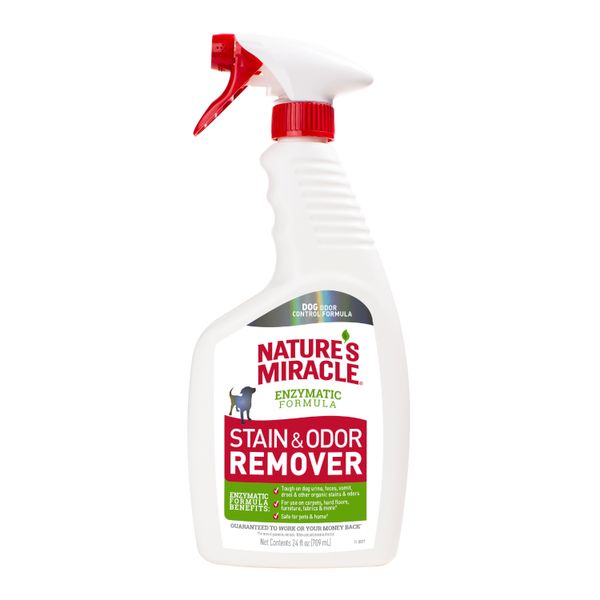 Спрей-знищувач плям і запахів від собак Nature's Miracle «Stain & Odor Remover»709 мл, 709 мл, Догляд та гігієна, Усунення запахів, 587грн