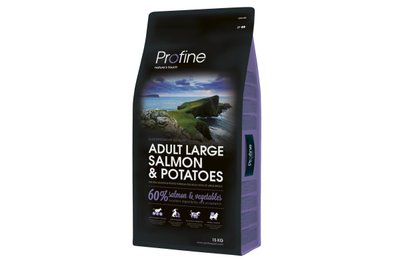 Сухий корм для дорослих собак великих порід Profine Adult Large Breed Salmon 15 кг з лососем, 15 кг, Корм сухий, Дорослі, Основний корм, Лосось, Супер преміум, 3142грн
