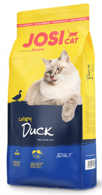 Josera JosiCat Crispy Duck - Сухой корм с уткой и рыбой для взрослых кошек, 650 г