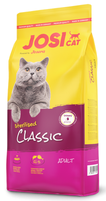 Josera JosiCat Sterilised Classic - Сухой корм для взрослых стерилизованных кошек и кастрированных котов, 650 г