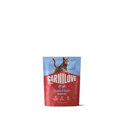 Корм сухой Carnilove Active Salmon & Turkey для кошек лосось и индейка, 400 г, Корм сухой, Взрослые, Основной корм, Лосось, Холистик, 96грн