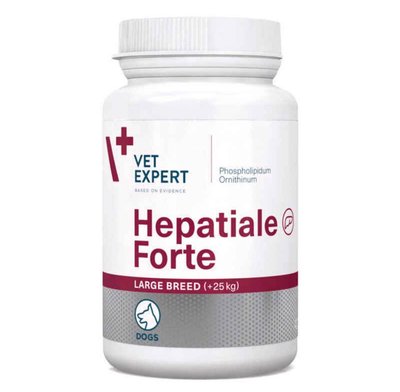 Препарат для собак больших пород VetExpert Hepatiale Forte Large для поддержания функций печени 40 табл, 40 табл, Витамины и добавки, Взрослые, При заболеваниях печени, 683грн