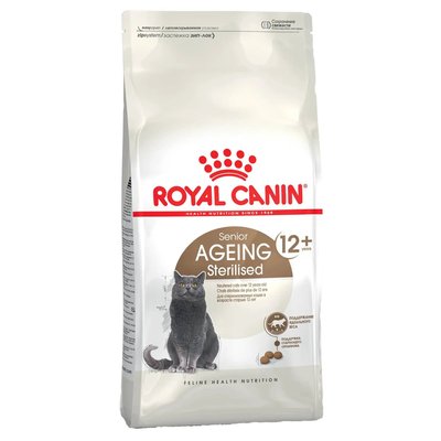 Сухой корм для пожилых стерилизованных кошек Royal Canin Sterilised Ageing 12+ (домашняя птица), 2кг, Корм сухой, Пожилые, Для стерилизованных, Домашняя птица, Супер премиум, 837грн