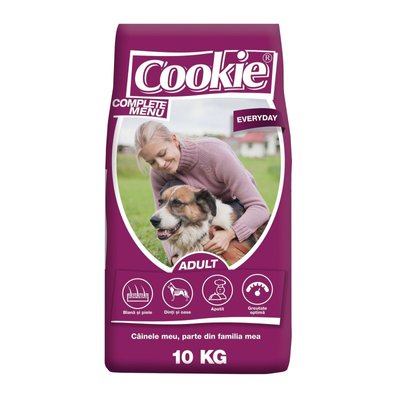 Сухий корм для собак усіх порід Cookie Everyday 10 кг (субпродукти), 10 кг, Корм сухий, Дорослі, Основний корм, На основі м'яса, 553грн, BRIT