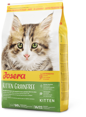 Josera Kitten Grainfree Беззерновий сухий корм з м'ясом свійської птиці для кошенят, вагітних і годуючих кішок, 400 г