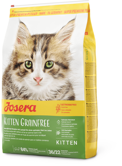 Josera Kitten Grainfree Беззерновий сухий корм з м'ясом свійської птиці для кошенят, вагітних і годуючих кішок, 400 г