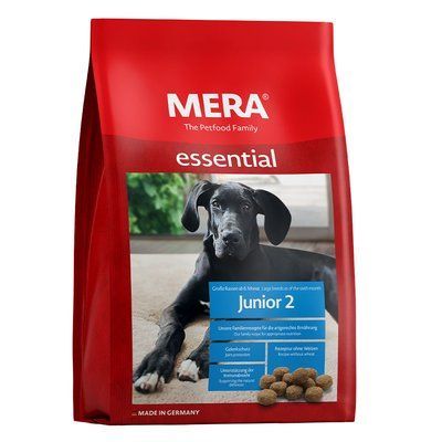 MERA essential Junior 2 корм для юніорів великих порід собак із 6 міс віку, 1 кг, Корм сухий, Цуценята, Основний корм, Курка
