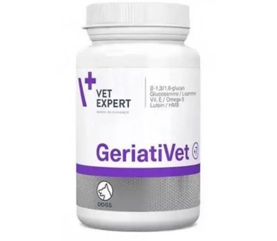 Комплекс витаминов VetExpert GeriatiVet для собак зрелого возраста 45 табл, 45 табл, Витамины и добавки, Пожилые, Для обогащения витаминами, 467грн