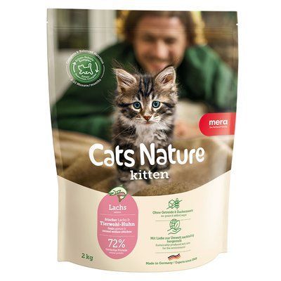 MC Nature Kitten Salmon (Lachs) корм для кошенят всіх порід з лососем, 2кг, 2 кг, Корм сухий, Кошенята, Основний корм, Лосось, Супер-преміум