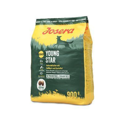 Josera YoungStar - Сухий корм для цуценят, 900 г, Корм сухий, Цуценята, Для росту і розвитку, На основі м'яса, Супер преміум