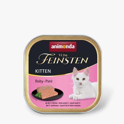 Влажный корм Animonda Vom Feinsten Kitten Baby-Pat&eacute; Беби-пате для котят | 100 г (птица), 100 г, Корм влажный, Котята, Основной корм, Домашняя птица, Супер премиум, 15грн