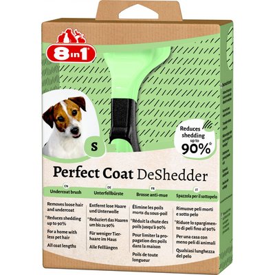 Дешеддер 8in1 Perfect Coat для вичісування собак, розмір S, 4,5 см, S 4,5 см, Догляд та гігієна, Дешеддер для шерсті, 631грн