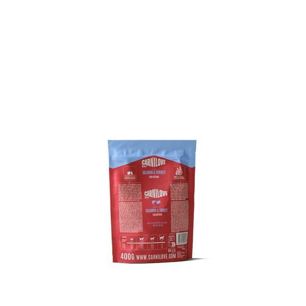 Корм сухой Carnilove Active Salmon & Turkey Kitten для котят лосось и индейка, 400 г, Корм сухой, Котята, Основной корм, Лосось, Холистик, 100грн