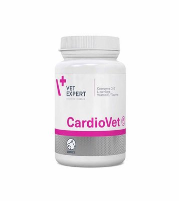 Пищевая добавка для собак VetExpert CardioVet для поддержания сердечной деятельности 90 табл, 90 табл, Витамины и добавки, Взрослые, Для сердца, 890грн
