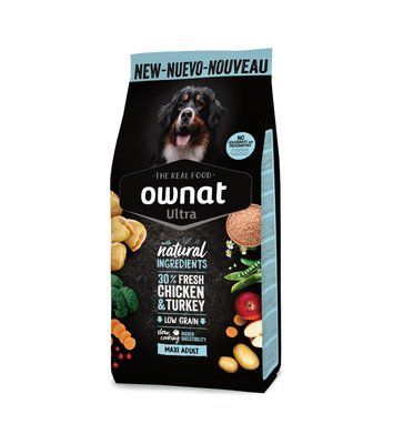 Ownat Ultra Максі для собак - 3 кг, 1,5кг, Корм сухий, Дорослі, Основний корм, Курка
