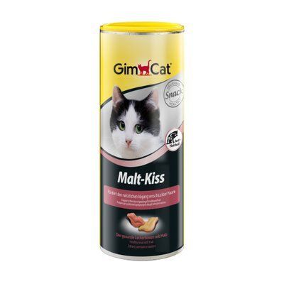 Ласощі для котів GimCat Malt-Kiss 450 г (для виведення шерсті), 450 г, Ласощі, Дорослі, Для виведення шерсті, Супер преміум, 215грн