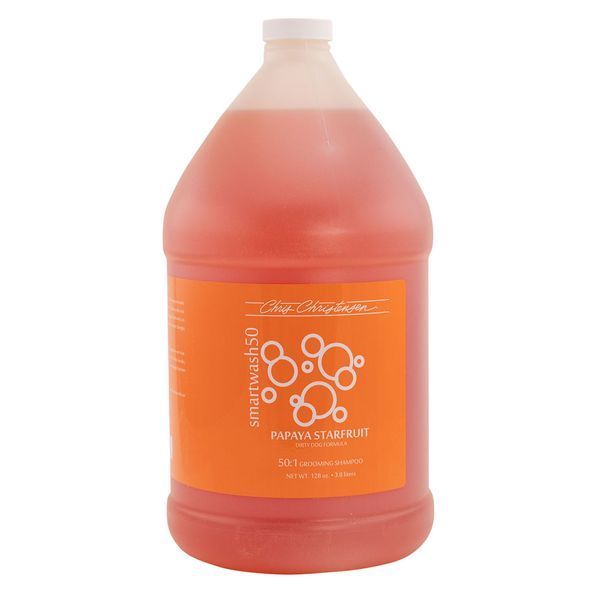 Шампунь для кошек и собак Chris Christensen &laquo;Smart Wash 50 Papaya Starfruit&raquo; (Папайя), 3,8 л, Уход и гигиена