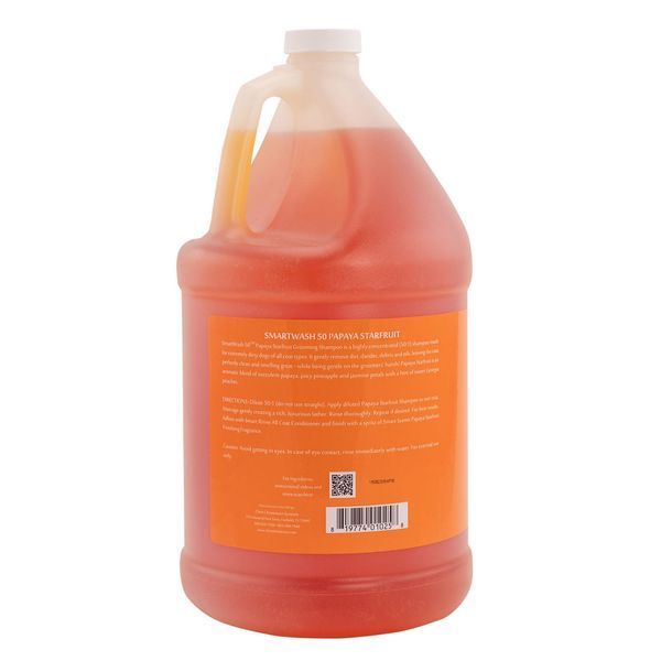 Шампунь для кошек и собак Chris Christensen &laquo;Smart Wash 50 Papaya Starfruit&raquo; (Папайя), 3,8 л, Уход и гигиена