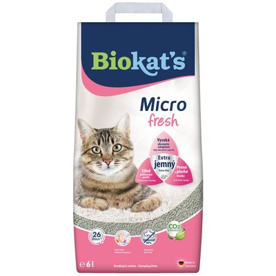 Наповнювач для котячого туалету Biokat's Micro Fresh 6 л, 6 л, Наповнювач, 411грн