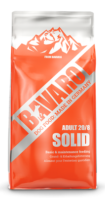 BAVARO SOLID 20/8 ADULT Сухой корм для собак всех пород, 18 кг, Корм сухой, Взрослые, Основной корм, На основе мяса, Премиум, 1255грн