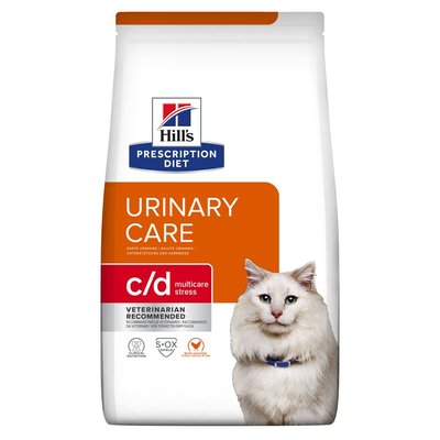 Сухой корм для кошек Hill’s Prescription Diet Urinary Care c/d Multicare Stress уход за мочевыделительной системой при действии стрессовых факторов - курица, 400 г, Корм сухой, Взрослые, При проблемах с мочевыделительной системой, Курица, Супер премиум, 307грн