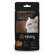 Хрумкі ласощі Savory Cats Snacks Pillows Sensitive для дорослих котів з чутливим травленням, 60 г, 60 г, Ласощі, Дорослі, Для імунітету, Курка, 23грн
