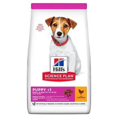 Сухий корм для цуценят Hill&rsquo;s Science Plan Puppy Smal&Mini - курка, 300 г, Корм сухий, Цуценята, Основний корм, Курка, Супер преміум