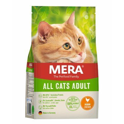 MERA Cats All Adult Chicken (Huhn) корм для дорослих котів всіх порід з куркою, 400 г, Корм сухий, Дорослі, Основний корм, Курка