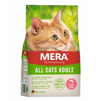 MERA Cats All Adult Salmon (Lachs) корм для дорослих котів всіх порід з лососем, 400 г, Корм сухой, Взрослые, Основной корм, Лосось