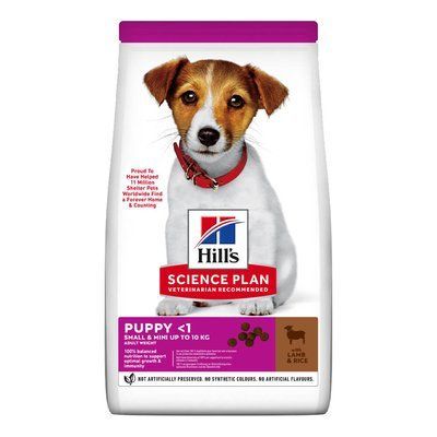 Сухий корм для цуценят Hill&rsquo;s Science Plan Puppy Smal&Mini - ягня та рис, 300 г, Корм сухий, Цуценята, Основний корм, Ягня, Супер преміум
