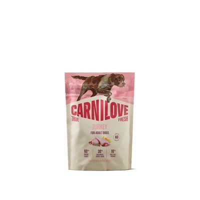 Корм сухой Carnilove True Fresh Turkey для собак индейка, 1,5кг, Корм сухой, Взрослые, Основной корм, Индейка, Холистик, 240грн