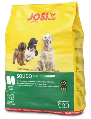 Josera JosiDog Solido - Сухий корм для літніх та дорослих собак з надмірною вагою, 900 г