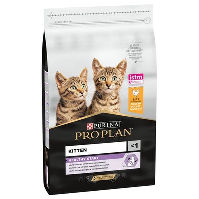 Сухой корм для котят Pro Plan Original Kitten Chicken 1,5 кг (курица), 1.5 кг, Корм сухой, Котята, Для роста и развития, Курица, Супер премиум, 425грн