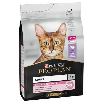 Сухий корм для котів з чутливим травленням Pro Plan Delicate Turkey 1,5 кг (індичка), 1.5 кг, Корм сухий, Дорослі, З чутливим травленням, Індичка, Супер преміум, 425грн