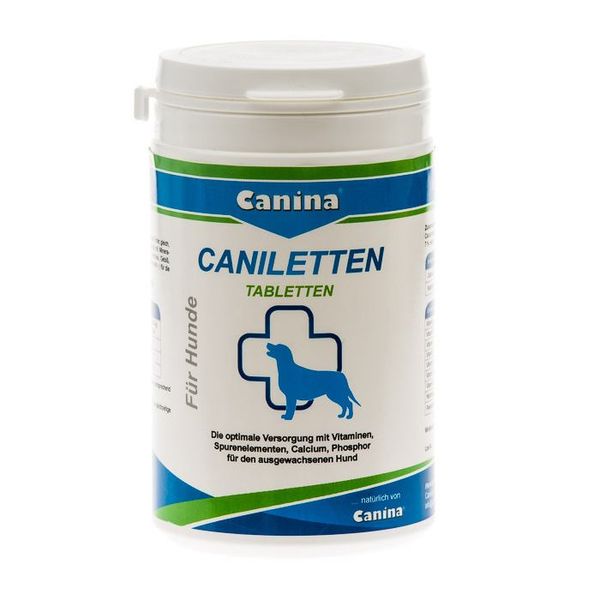 Вітамінно-мінеральний комплекс для дорослих собак Canina «Caniletten» (вітаміни та мінерали), 300 г, Вітаміни та добавки, Дорослі, Для збагачення вітамінами, 619грн