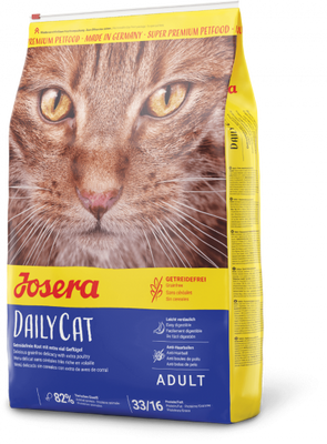 Josera DailyCat - Сухий корм з птицею та картоплею для дорослих кішок з чутливим травленням, 400 г