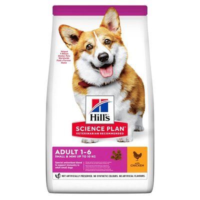 Сухий корм для собак Hill&rsquo;s Science Plan Adult Small&Mini - курка, 1.5 кг, Корм сухий, для дрібних порід, Основний корм, Курка, Супер преміум