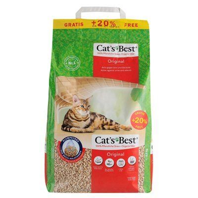 Наповнювач туалета для котів Cat's Best &laquo;&lrm;Original&raquo; - деревинний, 10+2 л, Наповнювач, 205грн